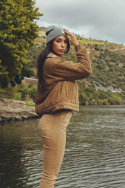 HALIA WOMAN TRUCKER JACKET CAMEL